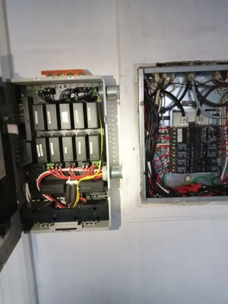 Electrical panel upgrade completed for Security Camera Wiring in West Penn